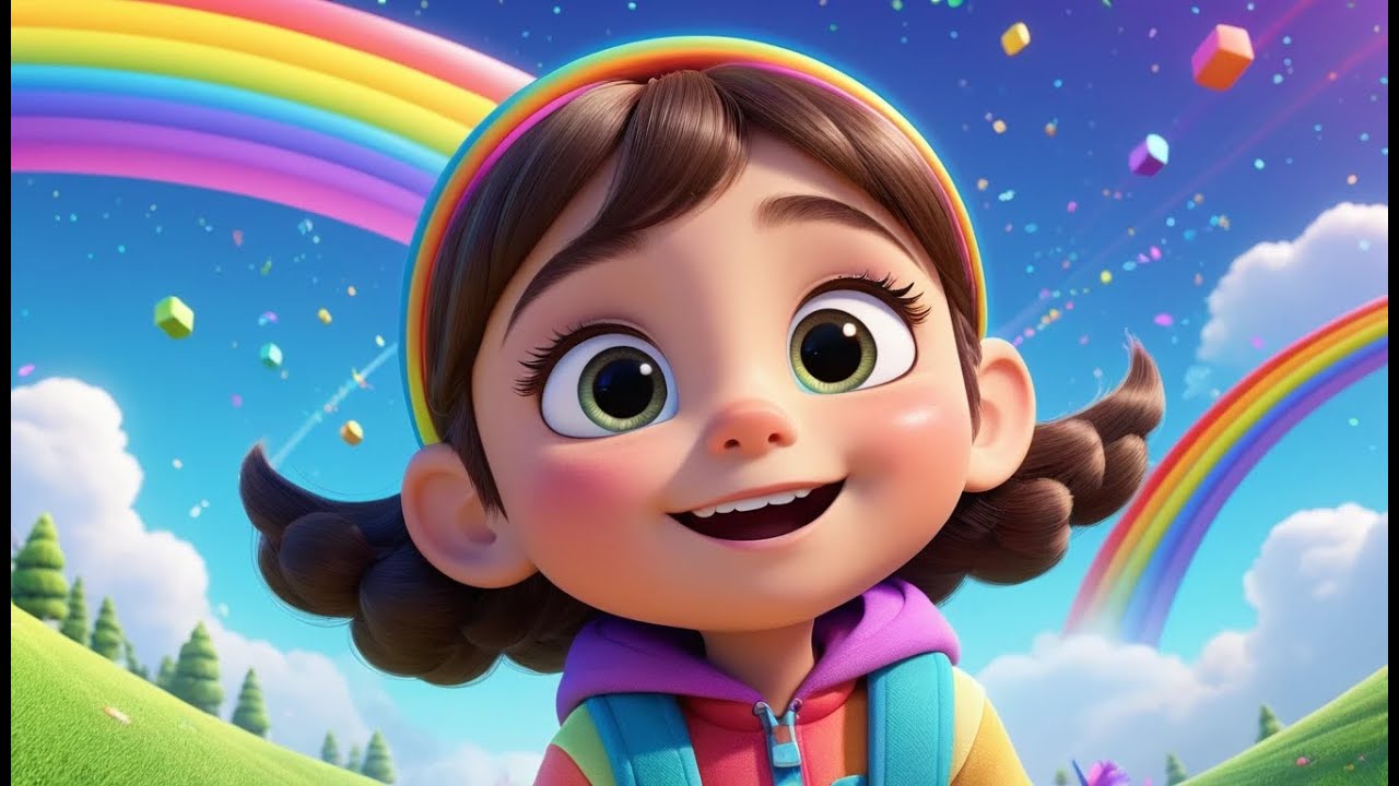 Magic Color Song – Learn with Rainbows! | Rainbow Learning Rhyme for Kids | Colorful Sing-Along