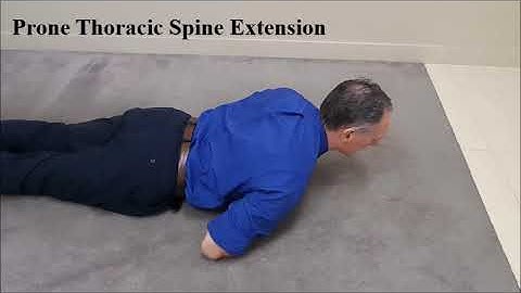 Prone Thoracic Spine Extension