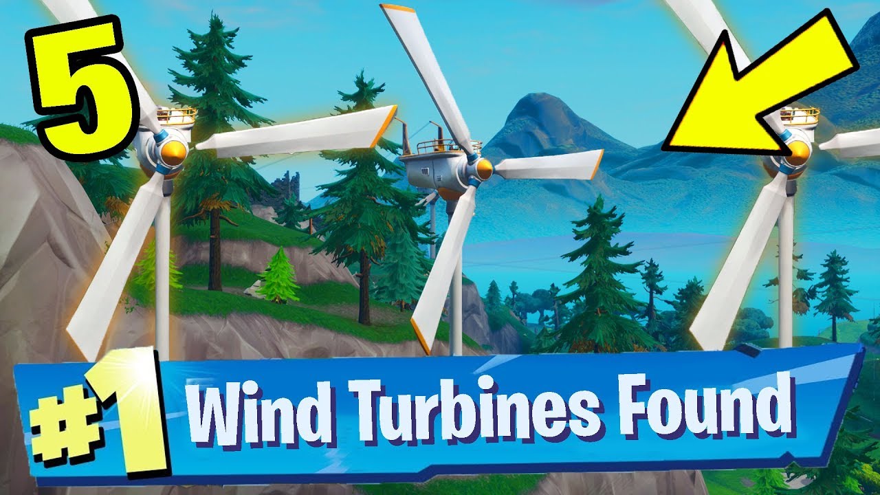 Visit different Wind Turbines in a Single Match Fortnite Week 5
