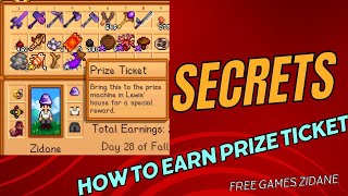 🌟Stardew Valley - Tips How to EASY earn PRIZE TICKET 🌟