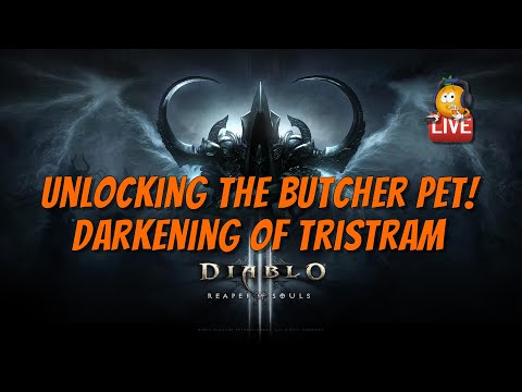 Darkening of Tristram! Unlocking The Butcher Pet, Live!