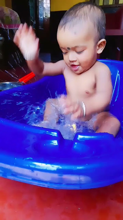 bathtime#cute #baby #youtubeshort #viral #pls_subscribe_my_channel