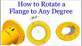 How to fit up a Flange Rotated any degree to Pipe