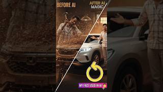 "AI Magic! 🪄 Maine Banayi Wooden Car Ko Real 🔥 Apne Face Se Live!"#shorts #aiart