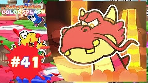 Paper Mario: Color Splash Walkthrough Gameplay Episode 41: Baiting The Draggadon! | Nintendo Wii U
