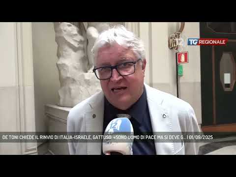DE TONI CHIEDE IL RINVIO DI ITALIA-ISRAELE, GATTUSO: «SONO UOMO DI PACE MA SI DEVE G... | 01/09/2025