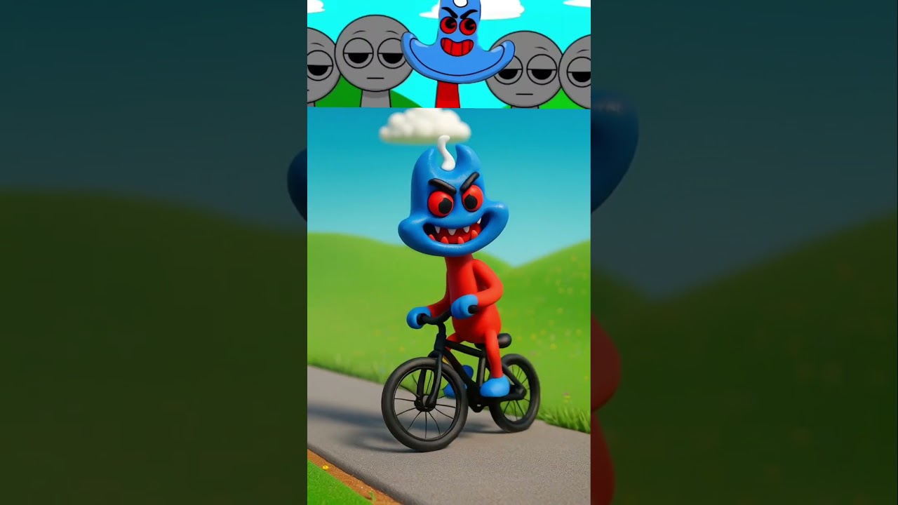 Sprunki Incredibox OC Grumpy Cat As Bicycling 