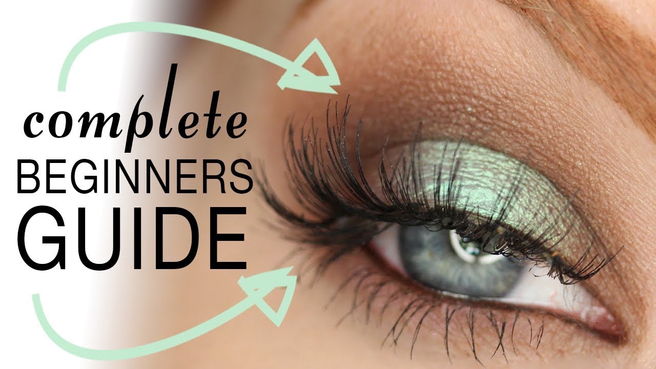 How to Apply False Lashes | Complete Beginners Guide - YouTube