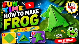 How to paper frog 🐸