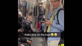mabu boy on the train 😭😂 #lilmabu
