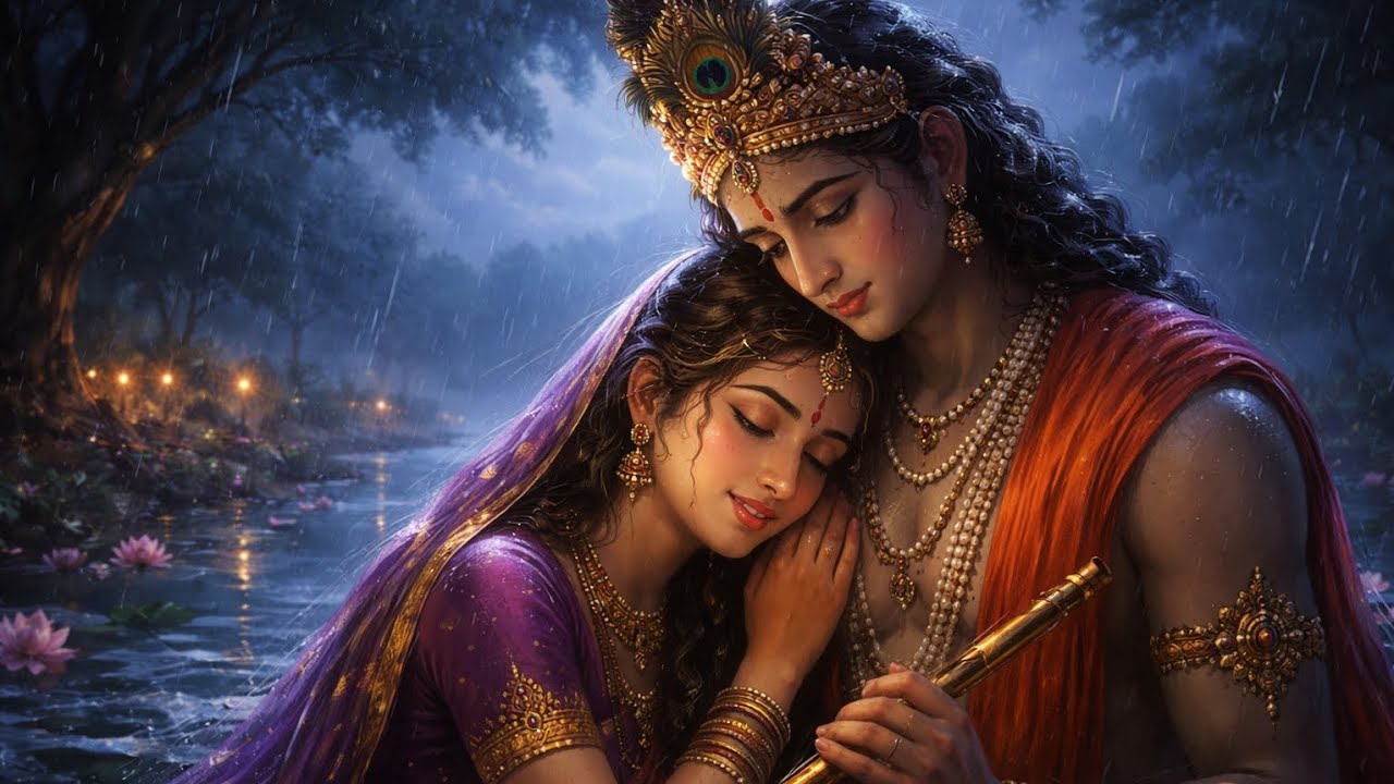 Radha Krishna Raas Leela | Hare Krishna Bhajan | Govinda Hare Murari | Divine Meditation Music 🪈 