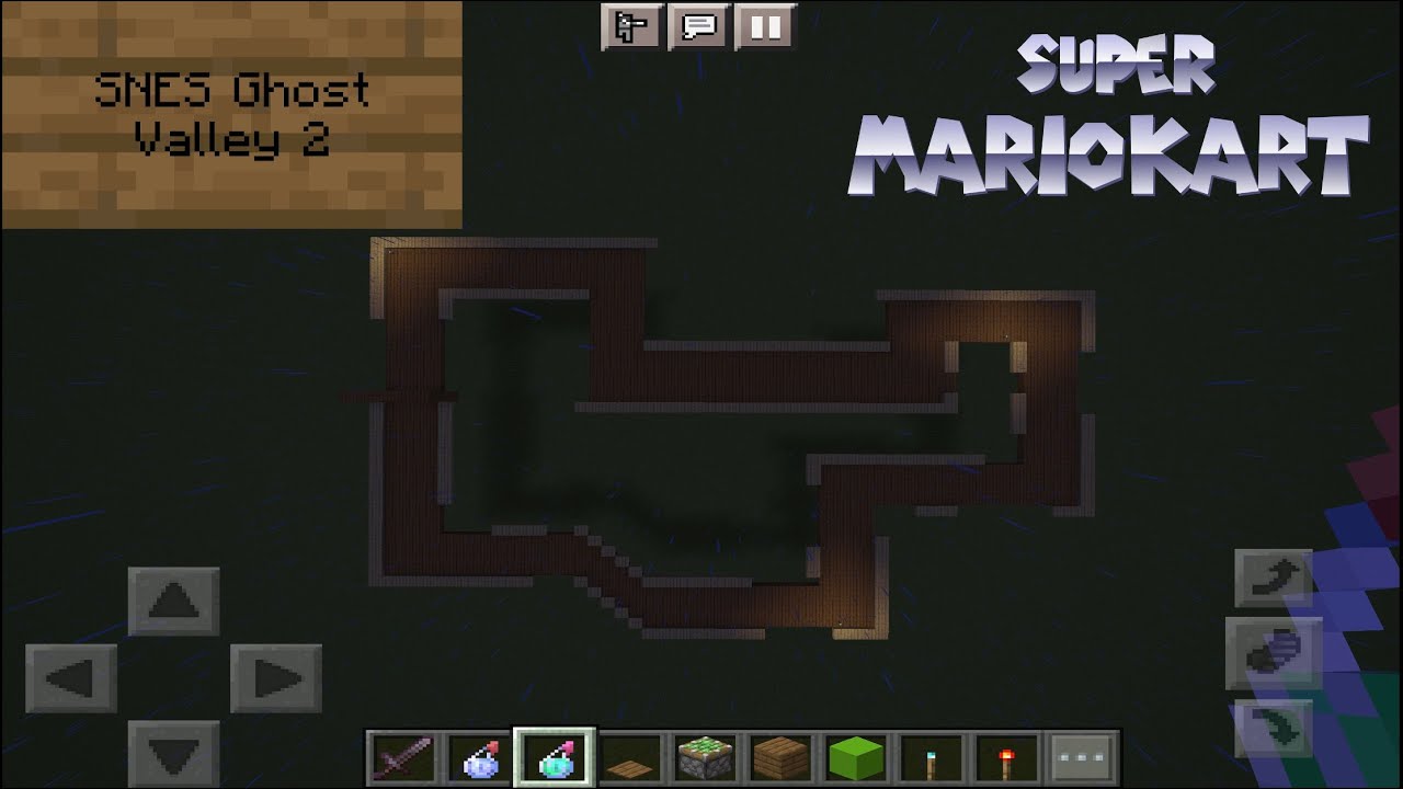 Mario Kart Minecraft - SNES Ghost Valley 2 - YouTube