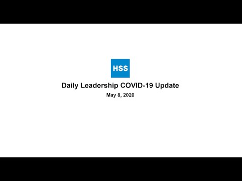 May 8, 2020: COVID-19 Leadership Update - Lou Shapiro - May 8, 2020: COVID-19 Leadership Update - Lou Shapiro