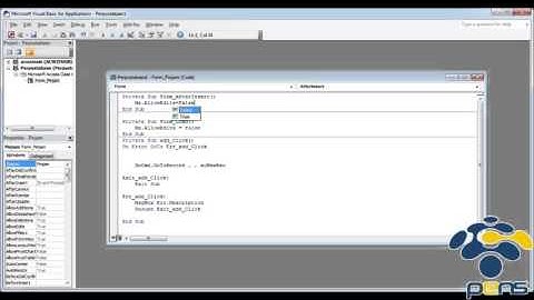 BASIS DATA 8 : PENAMBAHAN KODE VBA PADA ACCESS