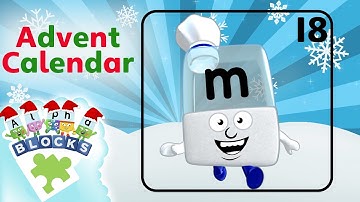 Alphablocks #Christmas Calendar! - M 🎄 | Video Advent Calendar | Learn to Read