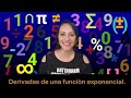 Derivada funciòn exponencial