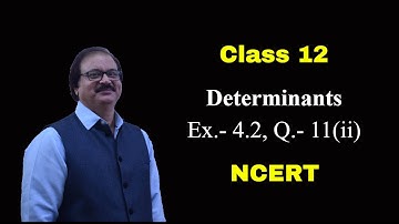 Class 12, Determinants, NCERT Exercise 4.2, Question 11(ii), CBSE