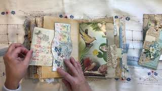 Peacock Junk Journal Flip Through of the Sweet Pea Curiosities Design Team Project
