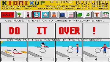 ATARI ST KID MIX UP MIND GAME kidmixup By Dorothy A  Brumleve msa zip STE