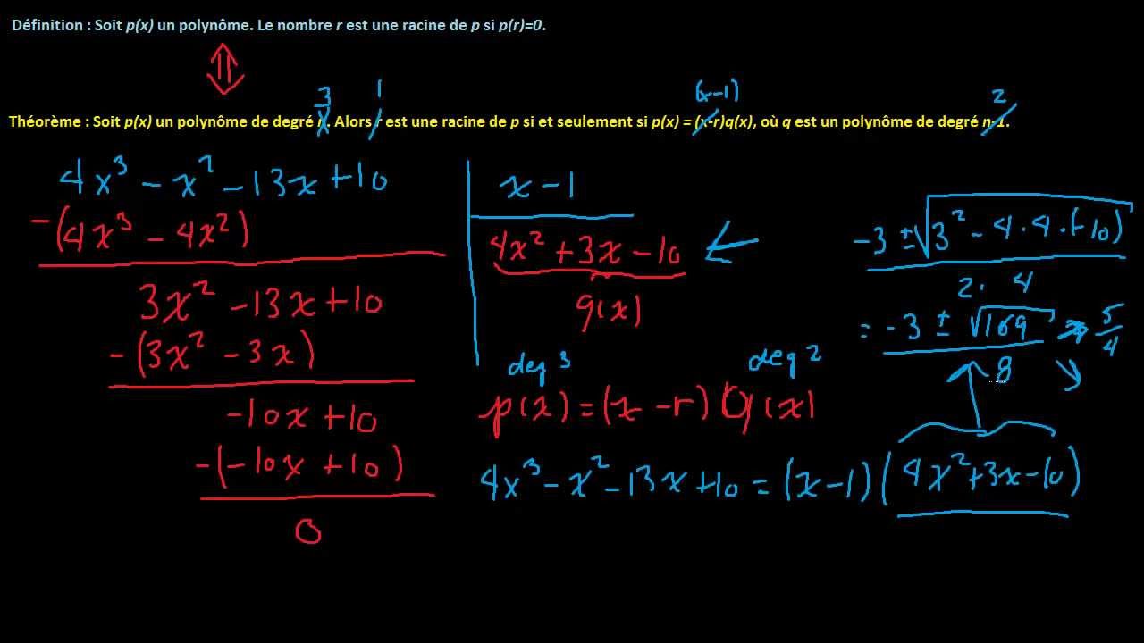 Factorisation (division polynomiale) - Polynômes degré n - YouTube