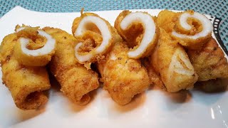 ОБАЛДЕННАЯ ВКУСНАЯ ЗАКУСКА. ЖАРЕНЫЕ КАЛЬМАРЫ / Fried squid /kızarmış kalamar