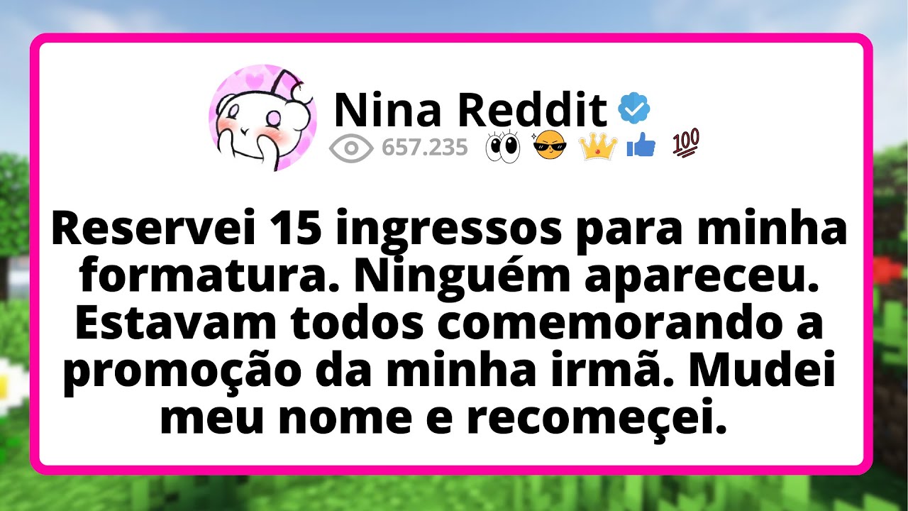Reservei 15 INGRESSOS para minha formatura. NINGUÉM apareceu. Estavam TODOS comemorando...
