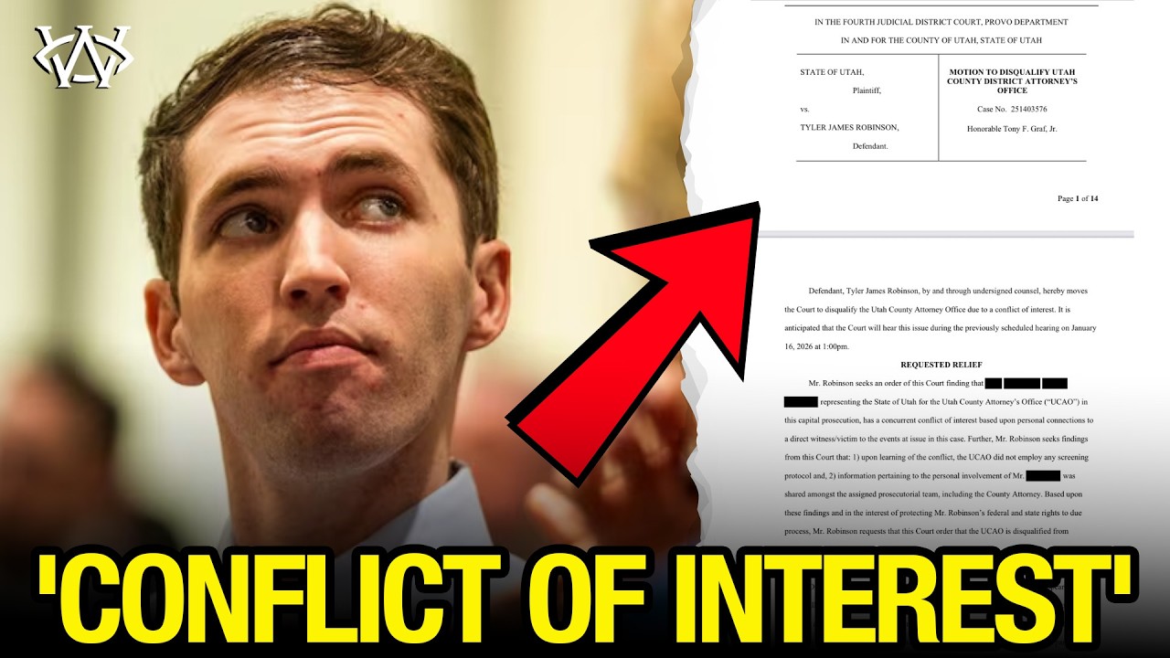 Charlie Kirk Assassin Tyler James Robinson Moves to Disqualify All Utah County Prosecutors Over Conflict of Interest