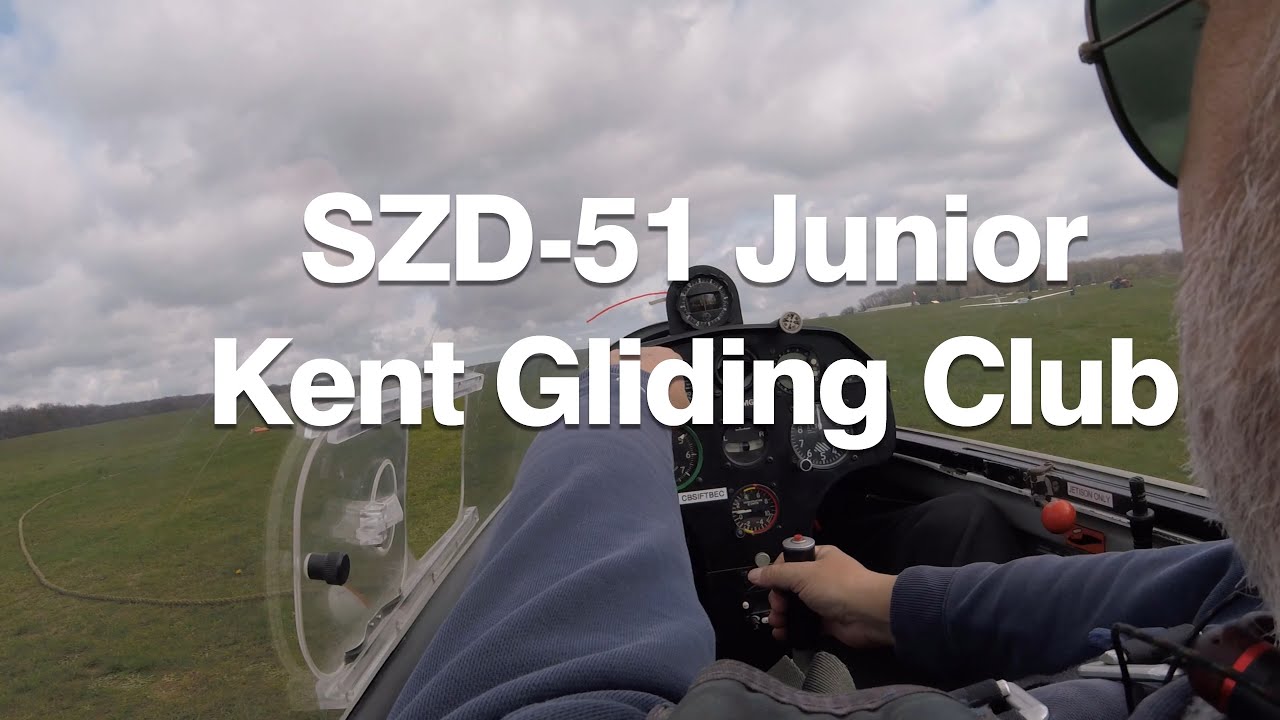 Short flight in the SZD51 Junior. Location Kent Gliding Club. YouTube