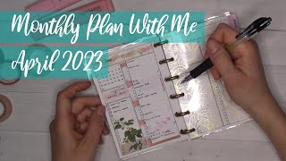 April 2023 Plan With Me || A6 Discs and Ganchi Plans Printables