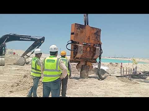 Test Pile Pile Casting Vibro Power Pack Removal Of Casing