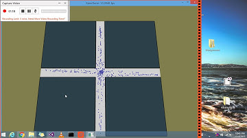 Crowd Simulation Using SteerLite - TestCase 1