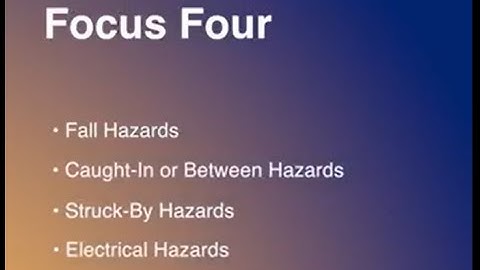 Construction Safety Video Focus Four
