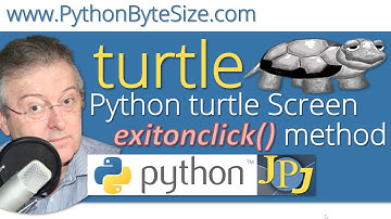 Python turtle Screen exitonclick() method