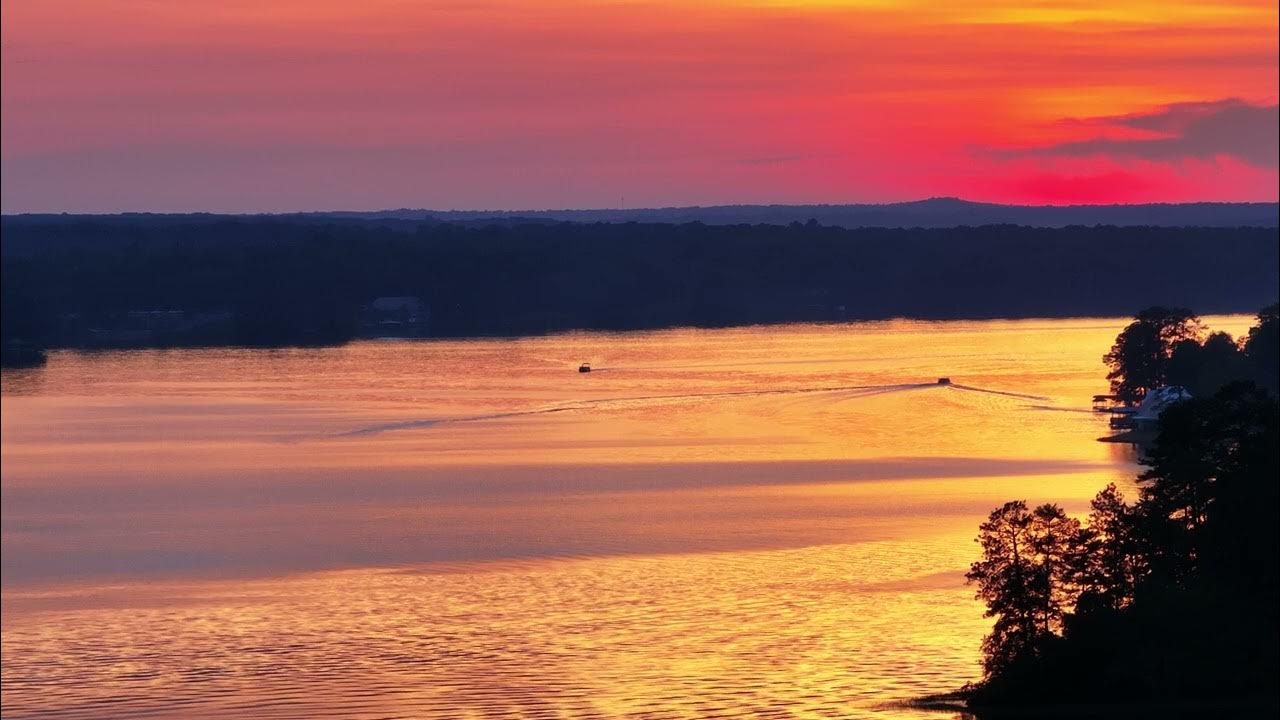 Sunset on Lake Jordan, Alabama YouTube