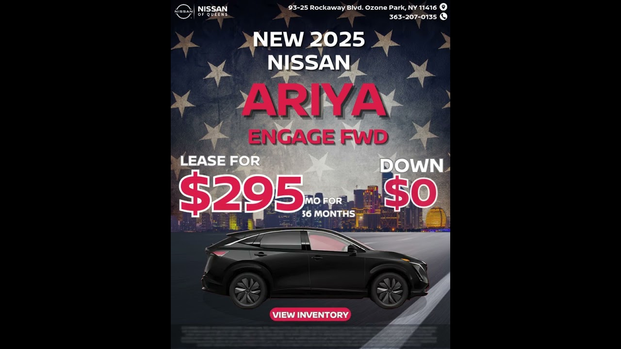 Big Choices, Bigger Savings – 2025 NISSAN Lease Specials Are Here!