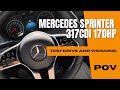 Mercedes sprinter  317 cdi 2022 20 170hp  4k pov test drive  weighing  acceleration