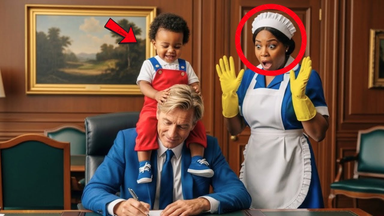 طفل عاملة النظافة لا يقترب من أحد.. إلا المليونير، الذي تمسك به على الفور.
