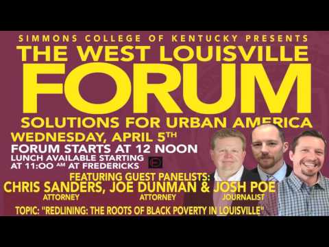 West Louisville Forum April 5th @ 12 noon - YouTube