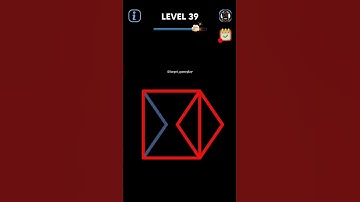 line drawing no lift puzzle game | level 39 #shorts #games #gaming