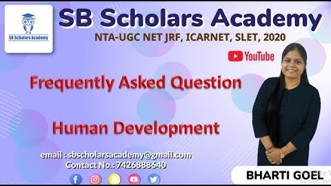Frequently Asked Question|| Human Development|| NET JRF HOME SCIENCE 2020 || Paper-2 ||UGC NET JRF