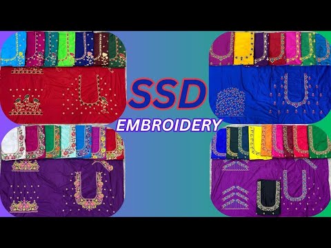 @ssd embroidery Multicolors Embroidery Blouse Offers #embroidery #embroideredblouse #9912111144