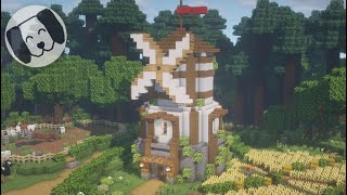 Minecraft : How To Build A Small Windmill!