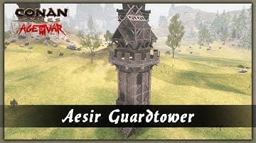 HOW TO BUILD A AESIR GUARDTOWER [SPEED BUILD] - CONAN EXILES
