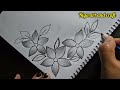 Border design for project || front page border design ||Flower Drawing #art #drawing