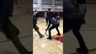 ​​Gravity vs. The Bone Collector... and gravity always wins. 😭😭 #anklebreaker #basketballhighlights
