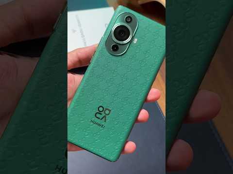 تصميم فريد ومختلف بخلفية جلد أخضر HUAWEInova11Pro