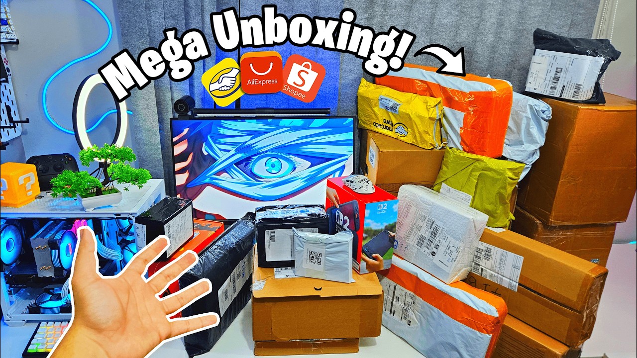 Mega Unboxing de Muitos Produtos do Aliexpress! (Comprei de tudo kkk)