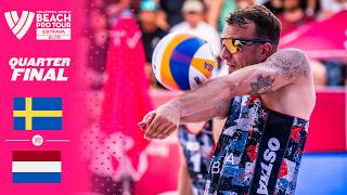 Åhman/Hellvig vs. van de Velde/de Groot - Quarter Final Highlights | Ostrava 2026 #BeachProTour