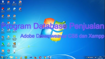 Tutorial Pembuatan Program Database Penjualan Menggunakan Adobe Dreamweaver CS5 dan Xampp