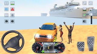 Taxi Sim 2020 🚖👮🏻‍♂️ CITY CAR E30 BMW BEACH UBER DRIVER GAME - Car Games 3D Android iOS screenshot 4